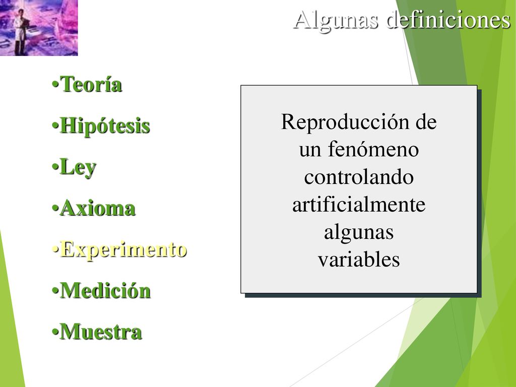 Algunas definiciones Teoría Hipótesis Reproducción de Ley un fenómeno