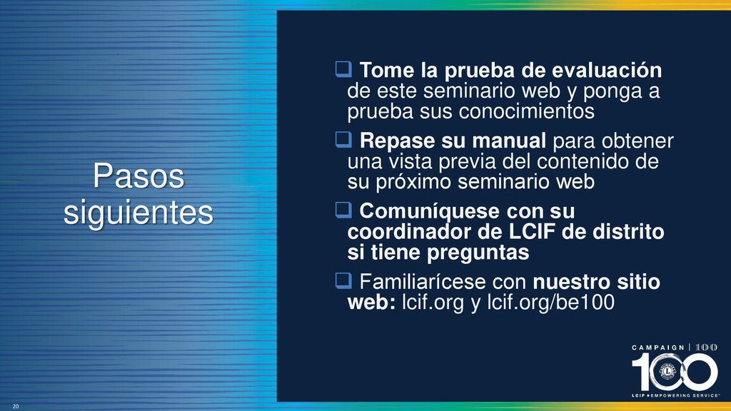 Tome la prueba de evaluación de este seminario web y ponga a prueba sus conocimientos