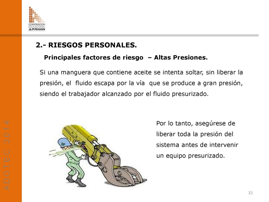 2.- RIESGOS PERSONALES. Principales factores de riesgo – Altas Presiones.