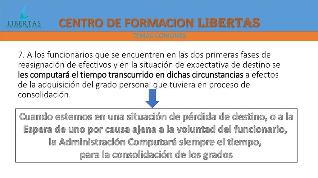 Cuando estemos en una situación de pérdida de destino, o a la