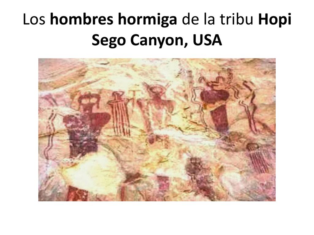 Los hombres hormiga de la tribu Hopi Sego Canyon, USA