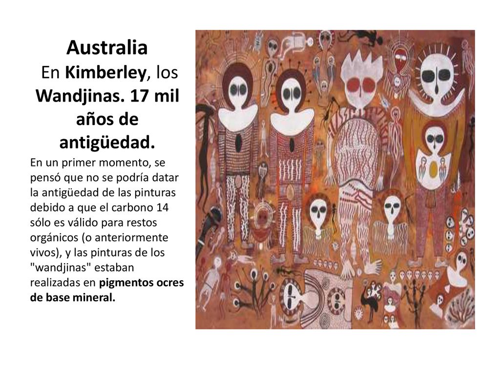 Australia En Kimberley, los Wandjinas. 17 mil años de antigüedad.