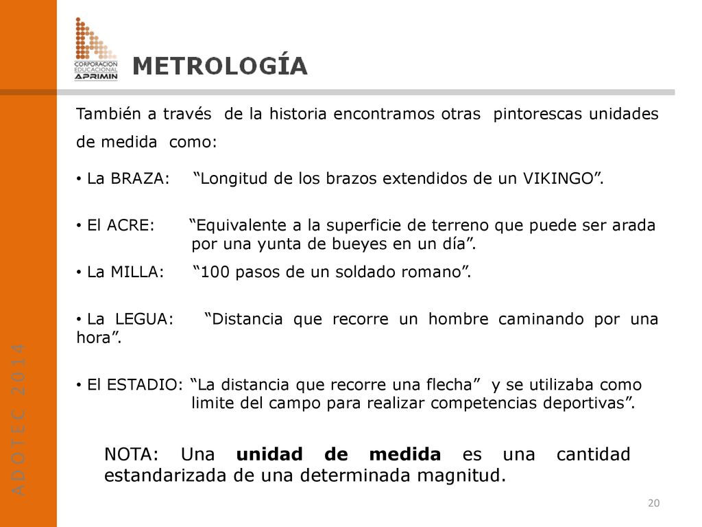 También a través de la historia encontramos otras pintorescas unidades de medida como: