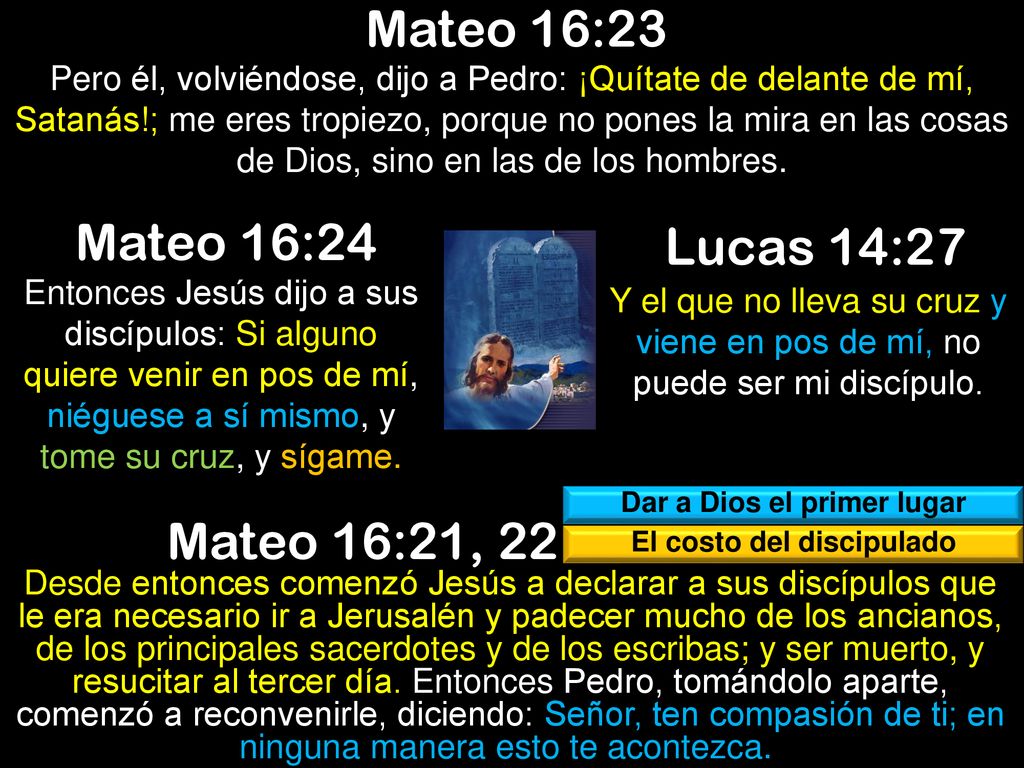 Dar a Dios el primer lugar El costo del discipulado