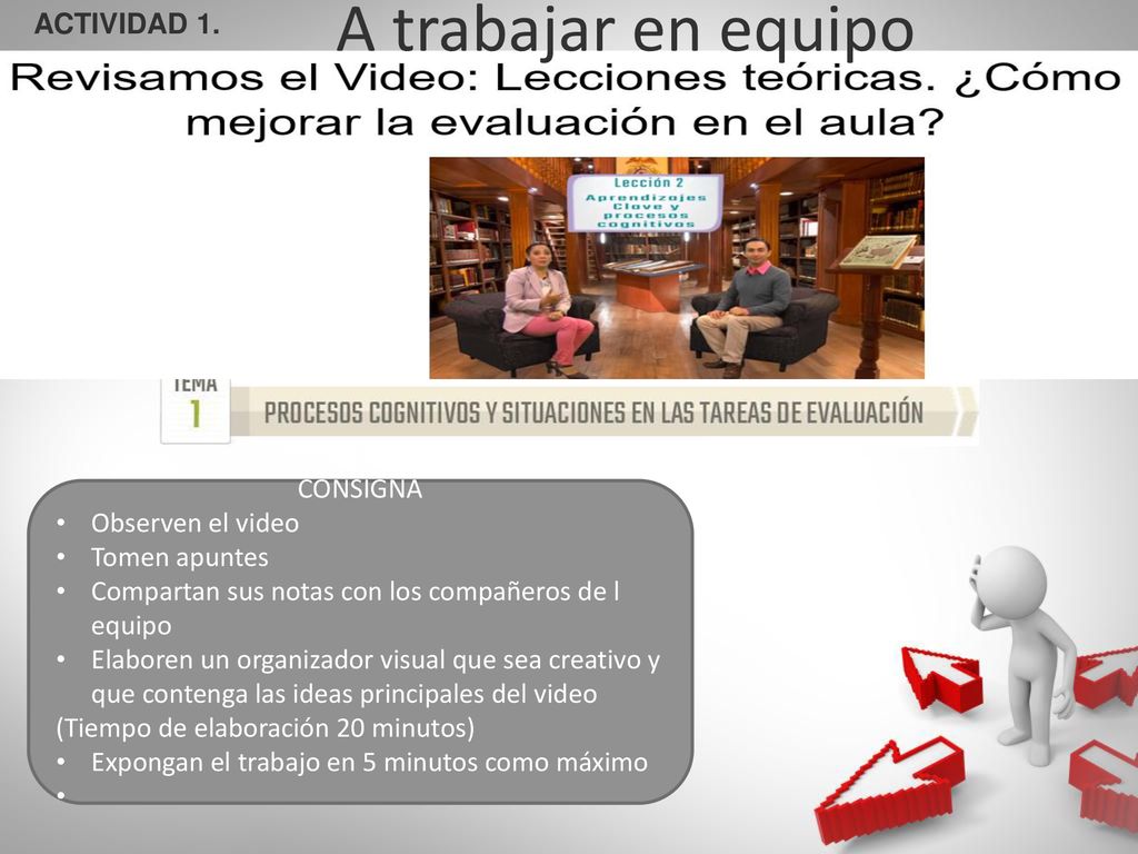 A trabajar en equipo ACTIVIDAD 1. CONSIGNA Observen el video