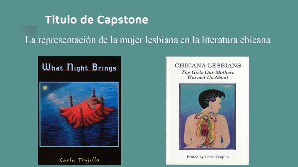 Titulo de Capstone La representación de la mujer lesbiana en la literatura chicana