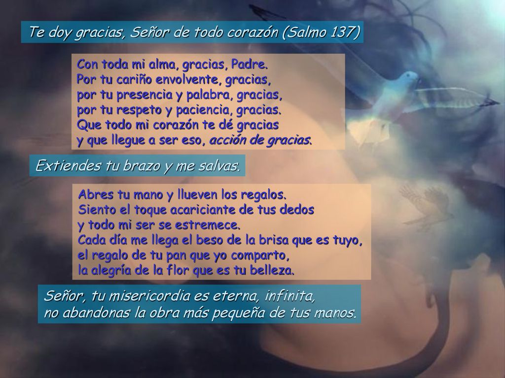 Te doy gracias, Señor de todo corazón (Salmo 137)