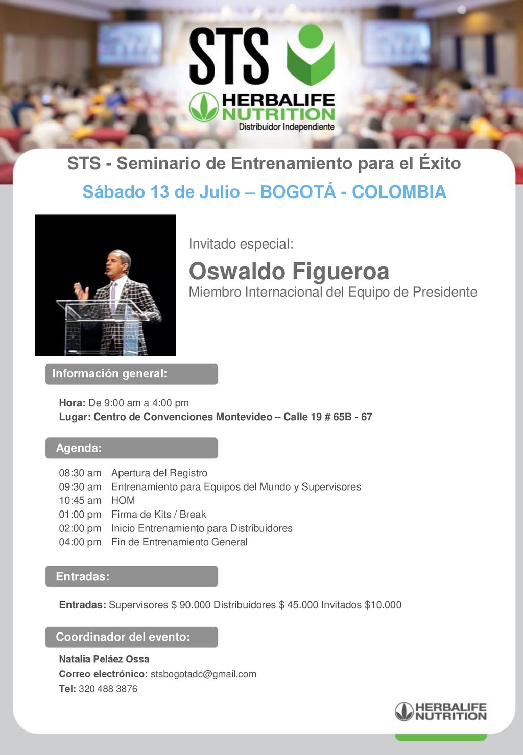 Oswaldo Figueroa STS - Seminario de Entrenamiento para el Éxito