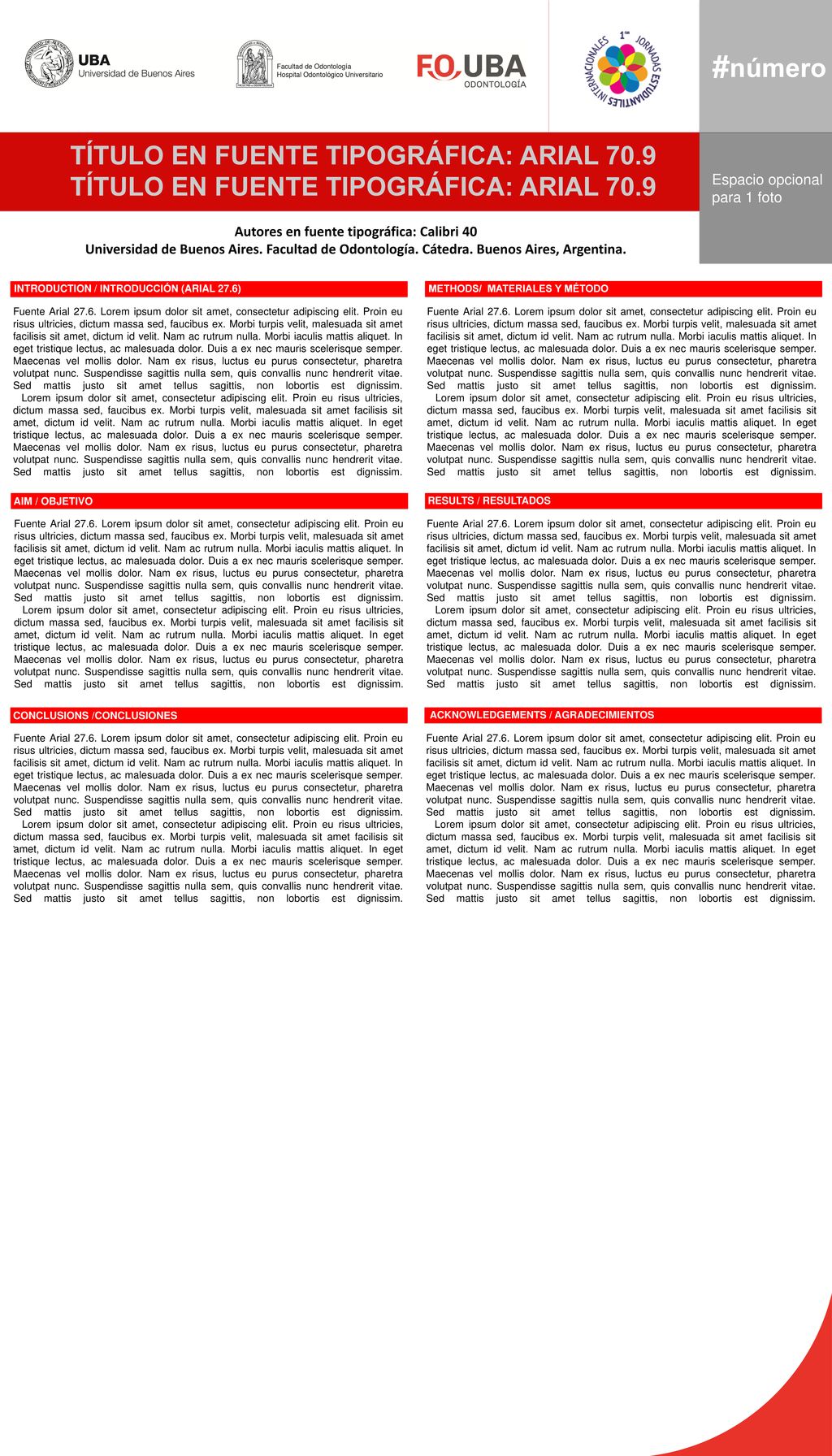 Autores en fuente tipográfica: Calibri 40