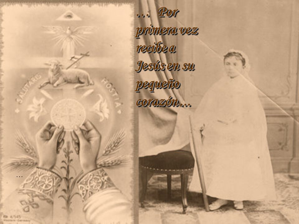 … Por primera vez recibe a Jesús en su pequeño corazón ...