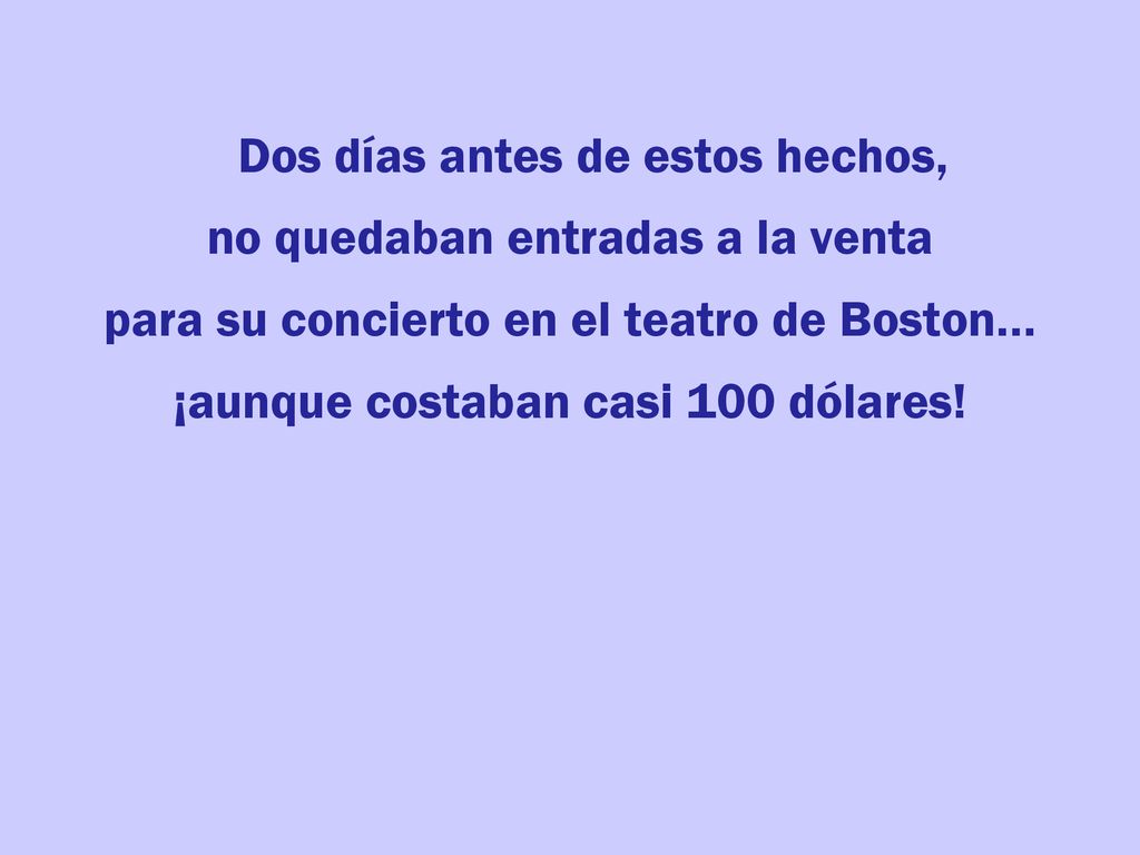 Dos días antes de estos hechos, no quedaban entradas a la venta