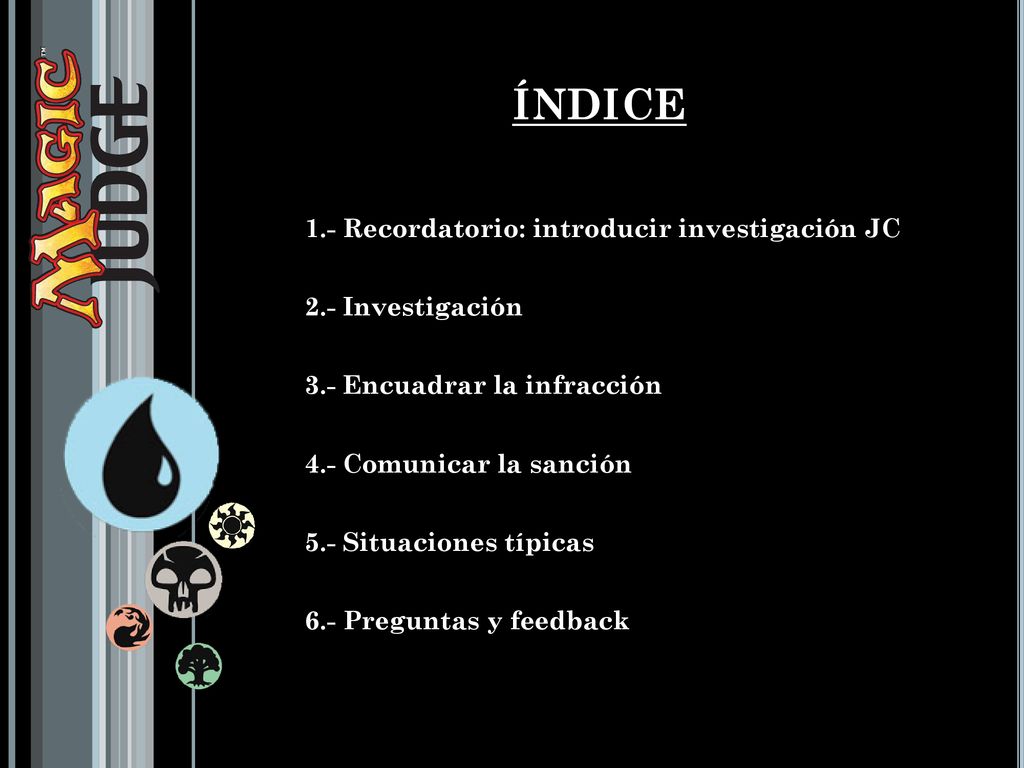 ÍNDICE 1.- Recordatorio: introducir investigación JC 2.- Investigación