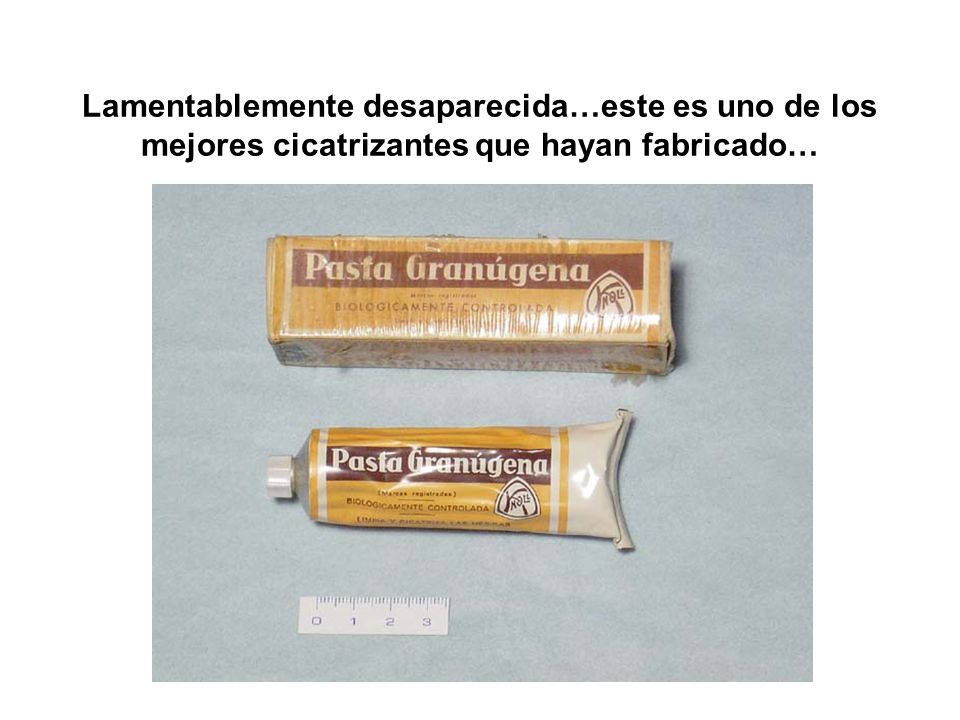 Lamentablemente desaparecida…este es uno de los mejores cicatrizantes que hayan fabricado…