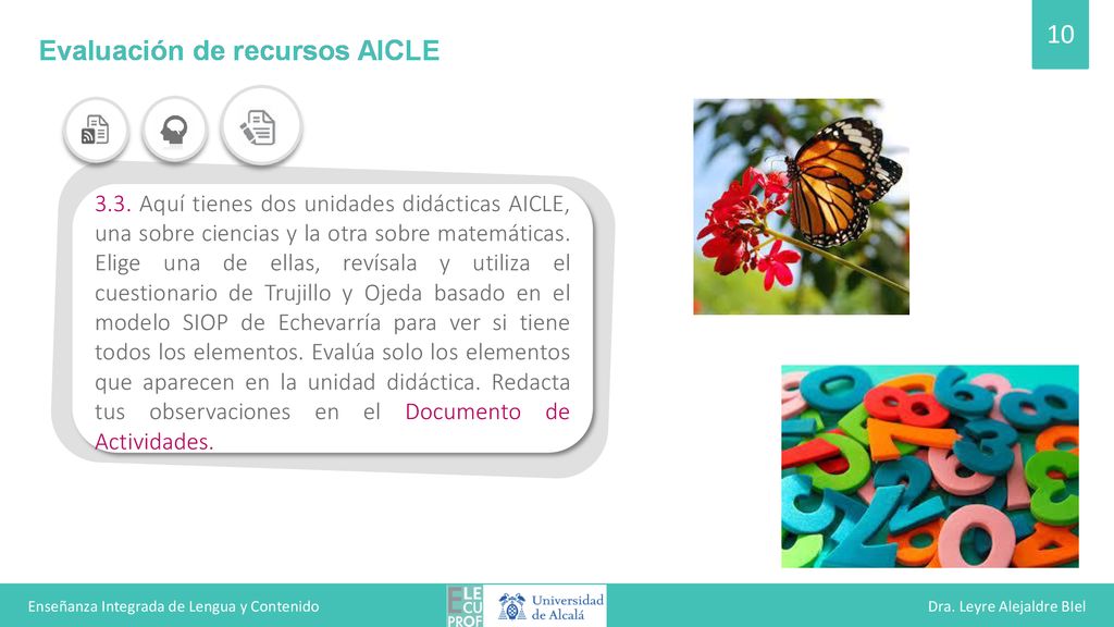 Enseñanza Integrada de Lengua y Contenido Dra. Leyre Alejaldre BIel