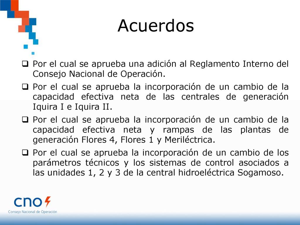 Acuerdos Por el cual se aprueba una adición al Reglamento Interno del Consejo Nacional de Operación.