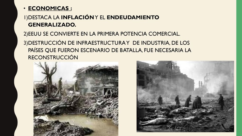 ECONOMICAS : DESTACA LA INFLACIÓN Y EL ENDEUDAMIENTO GENERALIZADO. EEUU SE CONVIERTE EN LA PRIMERA POTENCIA COMERCIAL.