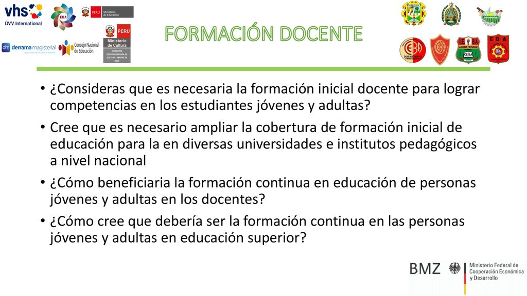 FORMACIÓN DOCENTE ¿Consideras que es necesaria la formación inicial docente para lograr competencias en los estudiantes jóvenes y adultas