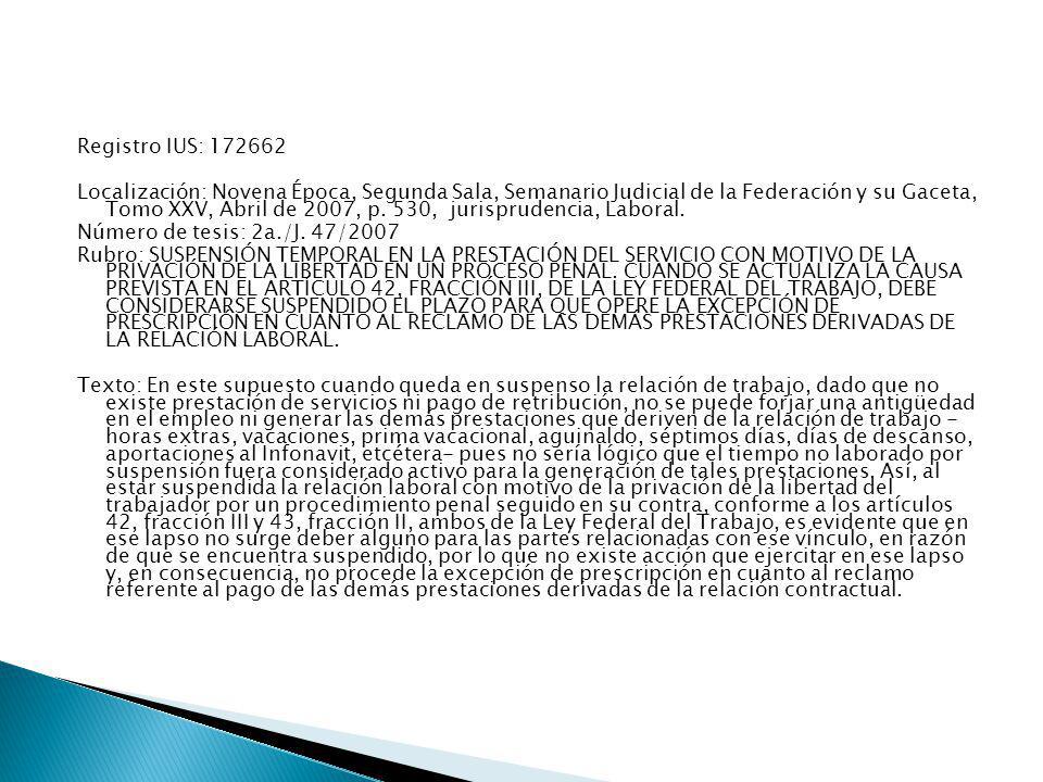 Registro IUS: Localización: Novena Época, Segunda Sala, Semanario Judicial de la Federación y su Gaceta, Tomo XXV, Abril de 2007, p.