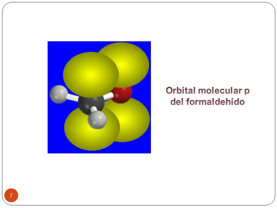 Orbital molecular p del formaldehído