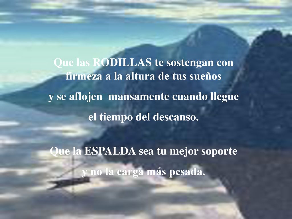 Que las RODILLAS te sostengan con firmeza a la altura de tus sueños