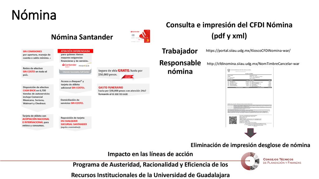 Nómina Consulta e impresión del CFDI Nómina (pdf y xml)