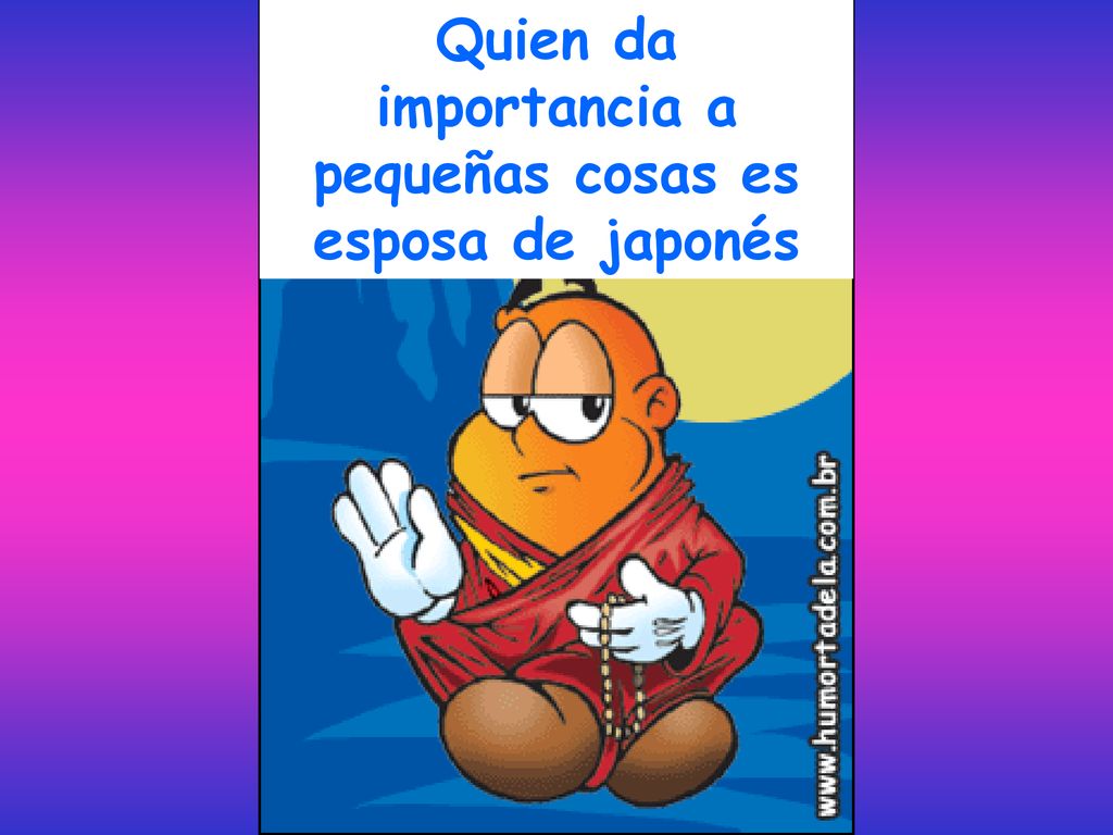 Quien da importancia a pequeñas cosas es esposa de japonés