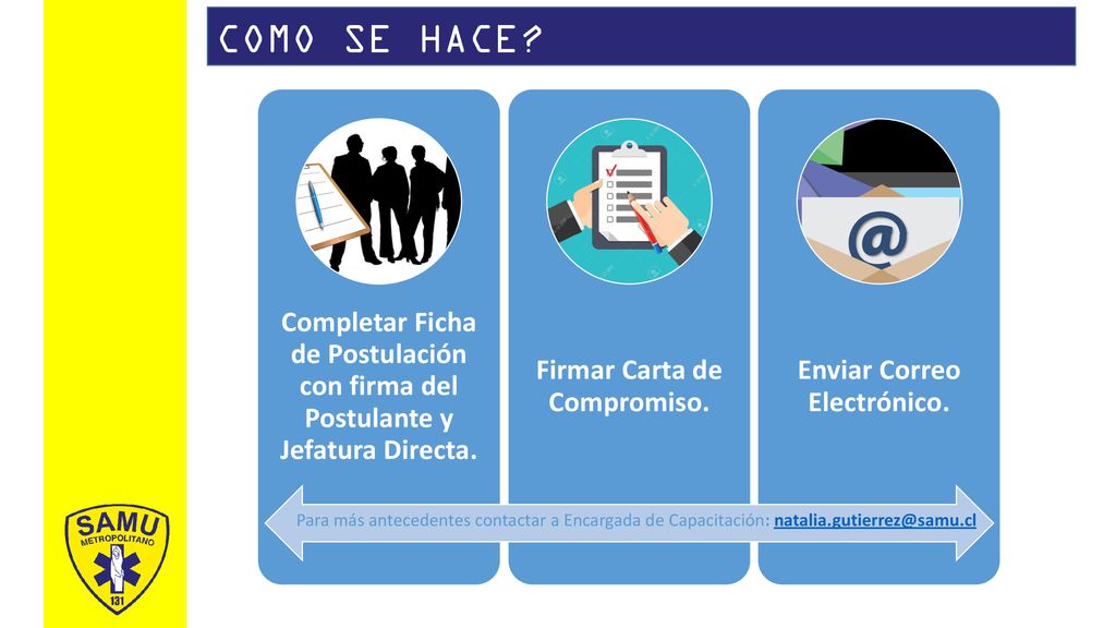 Firmar Carta de Compromiso. Enviar Correo Electrónico.