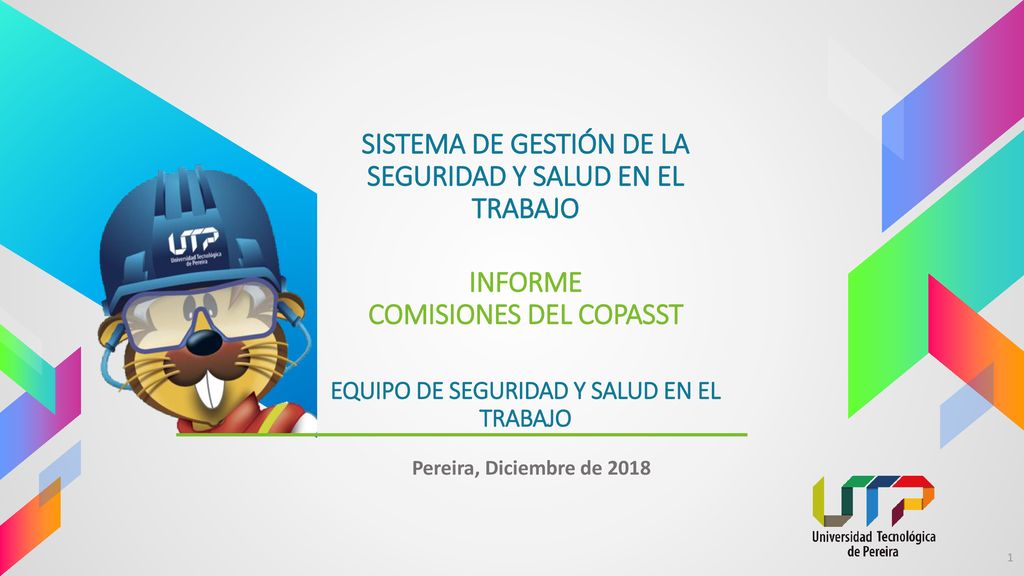 SISTEMA DE GESTIÓN DE LA SEGURIDAD Y SALUD EN EL TRABAJO INFORME COMISIONES DEL COPASST EQUIPO DE SEGURIDAD Y SALUD EN EL TRABAJO
