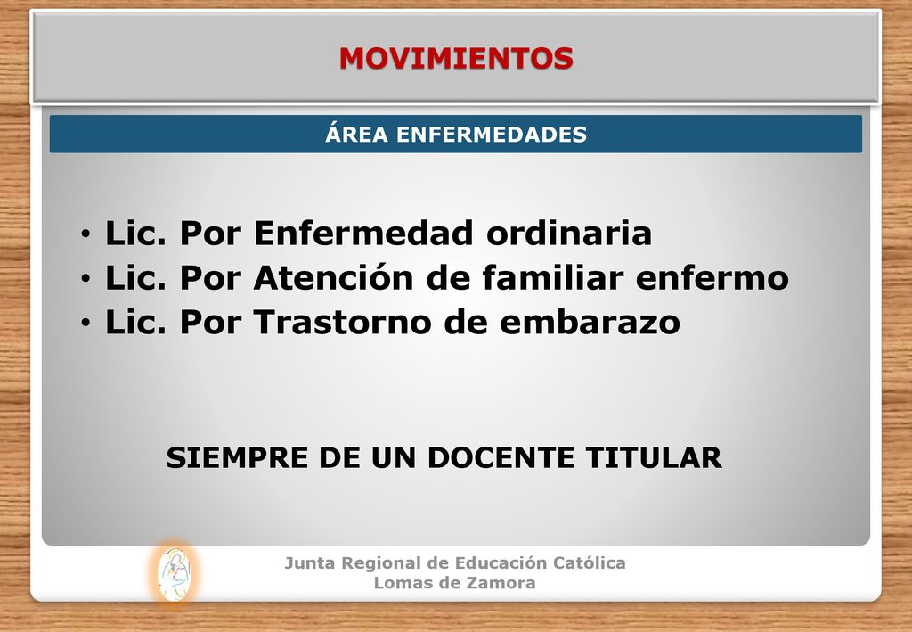 Lic. Por Enfermedad ordinaria Lic. Por Atención de familiar enfermo