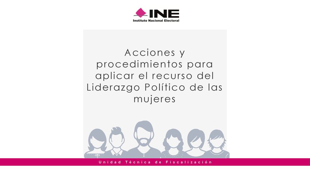 Acciones y procedimientos para aplicar el recurso del Liderazgo Político de las mujeres