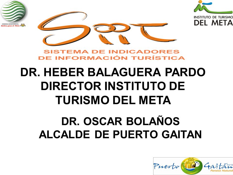 DR. HEBER BALAGUERA PARDO DIRECTOR INSTITUTO DE TURISMO DEL META