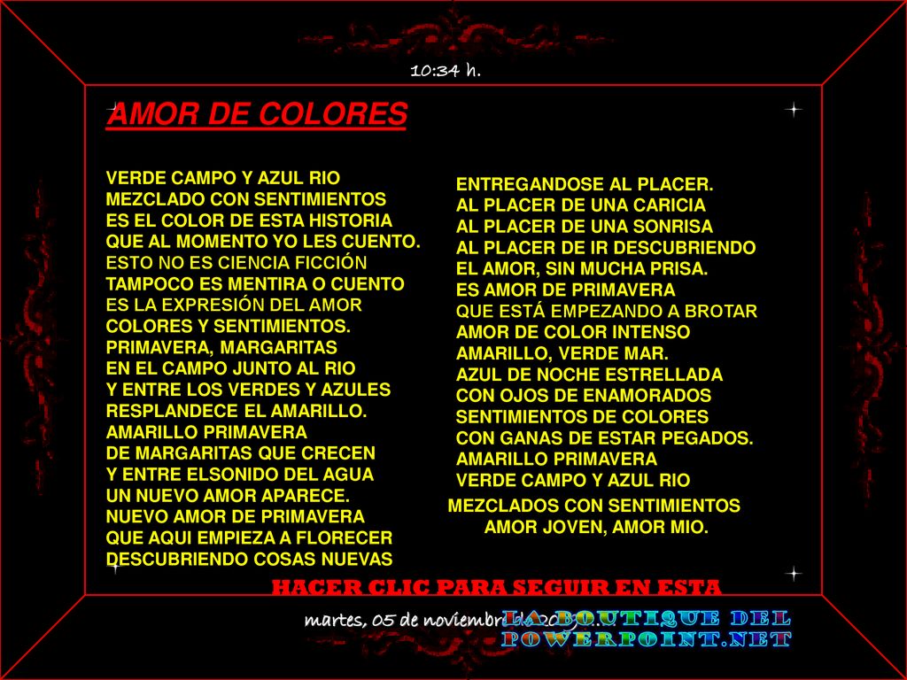 AMOR DE COLORES HACER CLIC PARA SEGUIR EN ESTA 10:34 h.