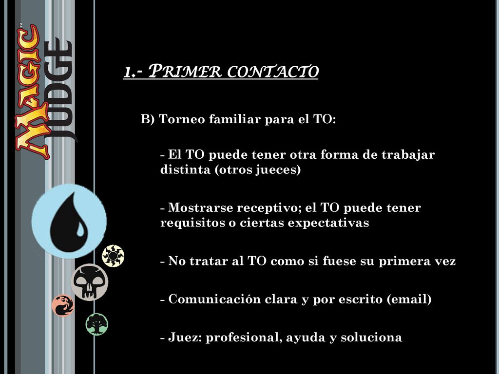 1.- Primer contacto B) Torneo familiar para el TO: