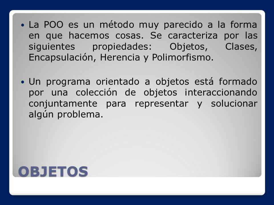 La POO es un método muy parecido a la forma en que hacemos cosas
