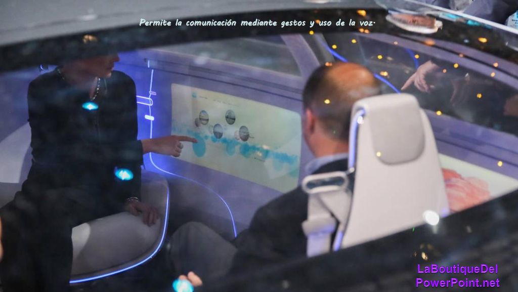 Permite la comunicación mediante gestos y uso de la voz.