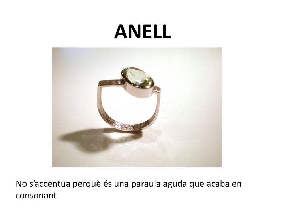 ANELL No s’accentua perquè és una paraula aguda que acaba en consonant.