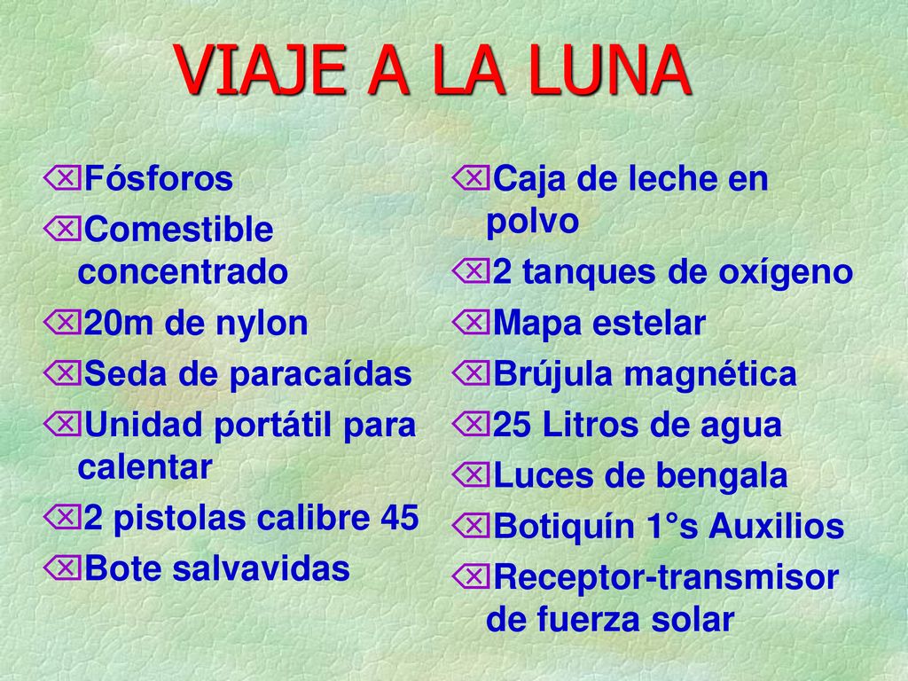 VIAJE A LA LUNA Fósforos Comestible concentrado 20m de nylon