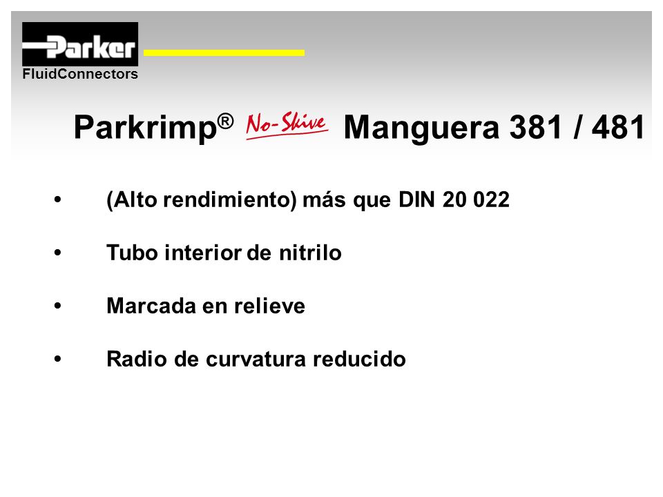 Parkrimp® Manguera 381 / 481 • (Alto rendimiento) más que DIN