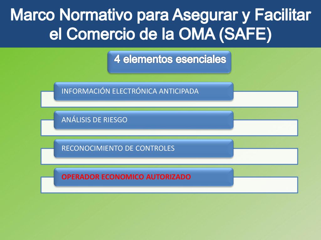 Marco Normativo para Asegurar y Facilitar el Comercio de la OMA (SAFE)