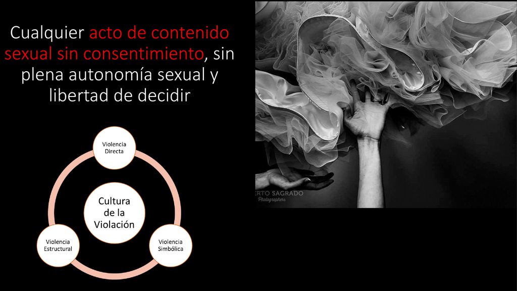 Cualquier acto de contenido sexual sin consentimiento, sin plena autonomía sexual y libertad de decidir