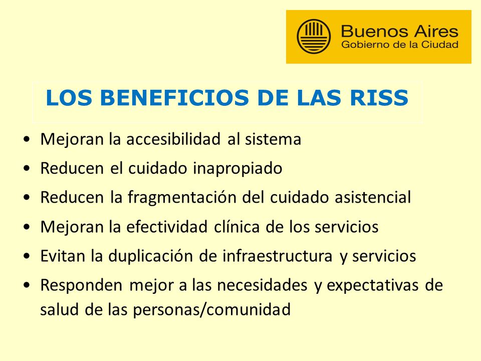 Los beneficios de las RISS