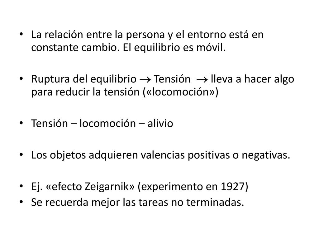 La relación entre la persona y el entorno está en constante cambio