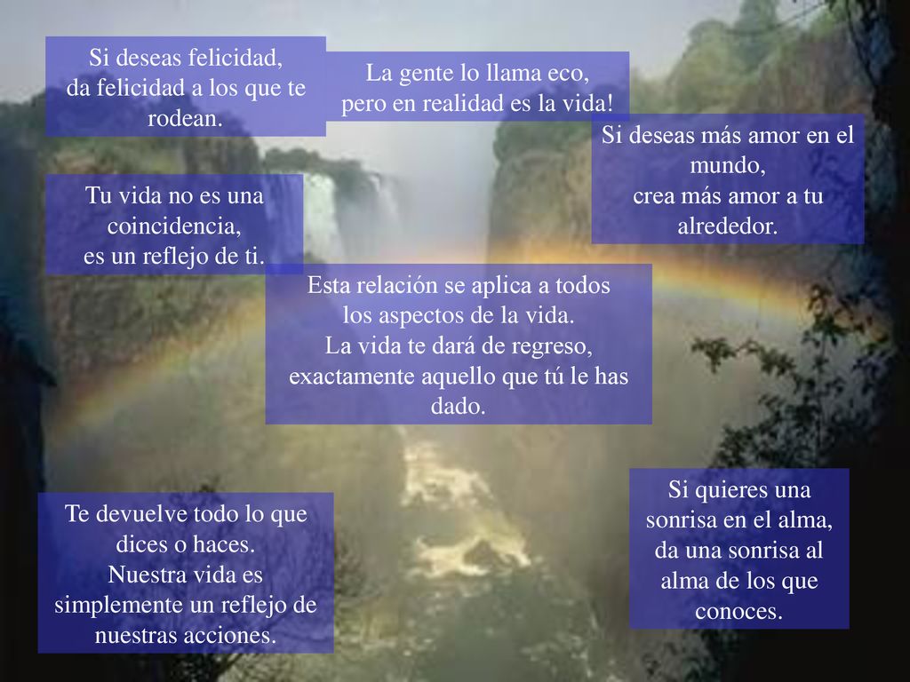Si deseas felicidad, da felicidad a los que te rodean.