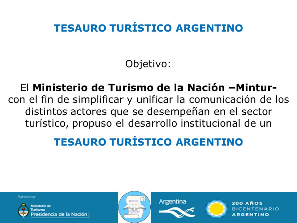 TESAURO TURÍSTICO ARGENTINO