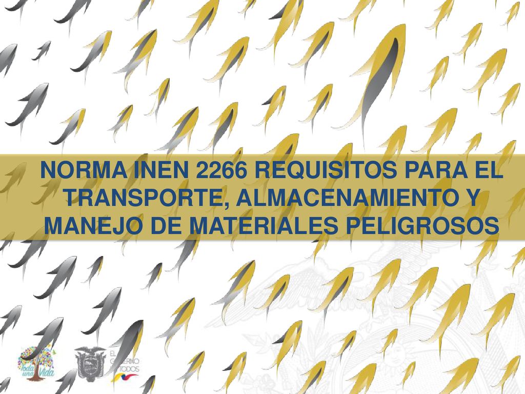 NORMA INEN 2266 REQUISITOS PARA EL TRANSPORTE, ALMACENAMIENTO Y MANEJO DE MATERIALES PELIGROSOS