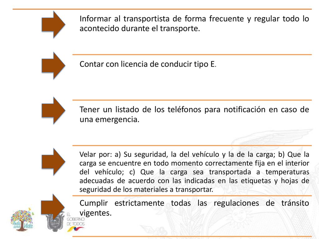 Contar con licencia de conducir tipo E.