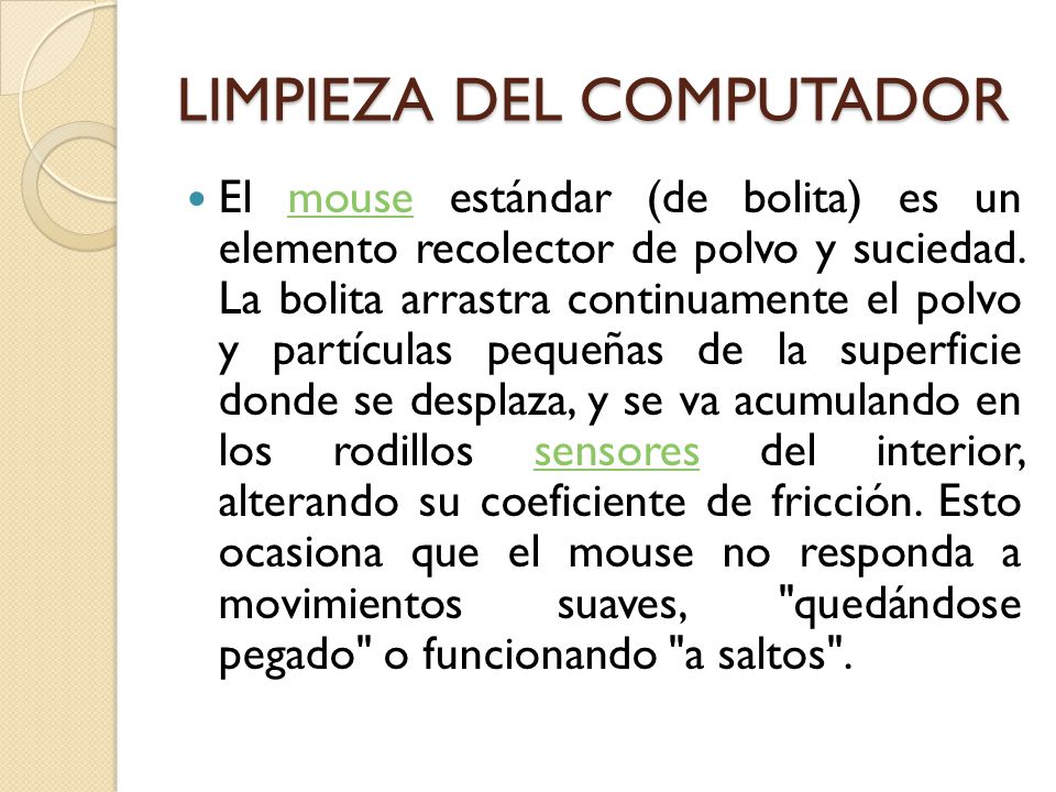LIMPIEZA DEL COMPUTADOR