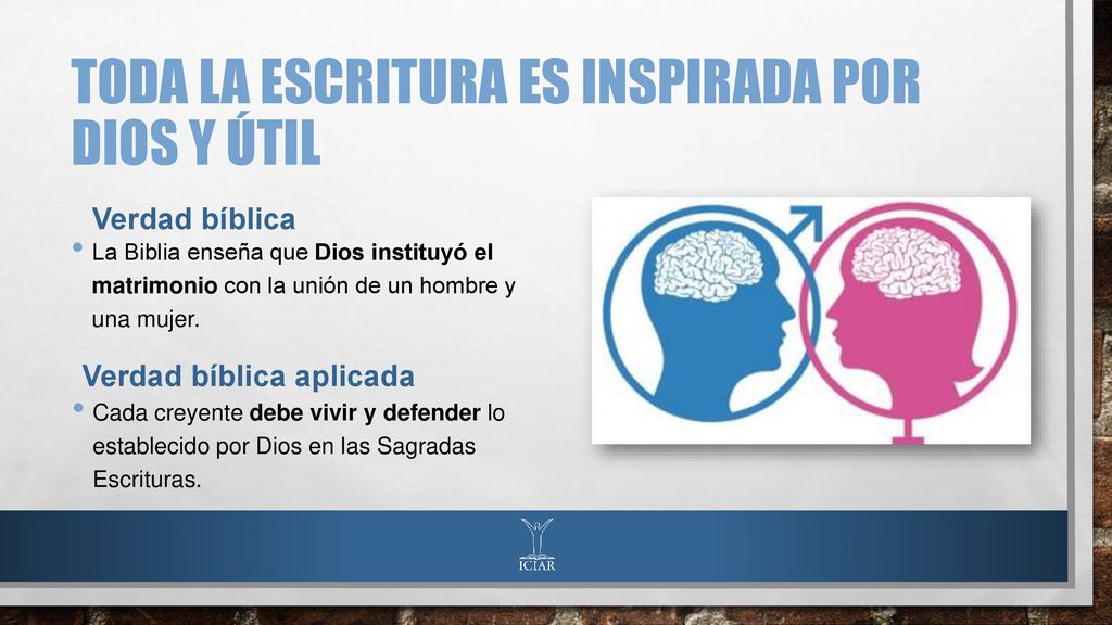 Toda la escritura es inspirada por dios y útil