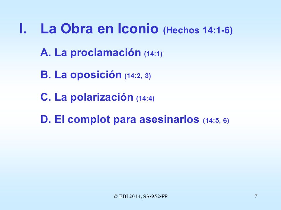 I. La Obra en Iconio (Hechos 14:1-6)