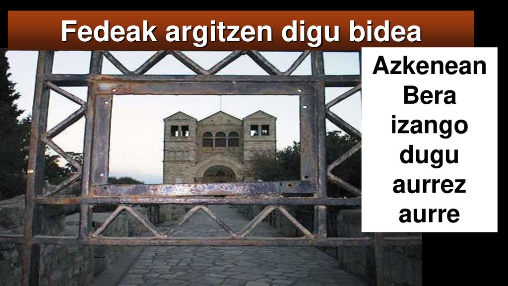 Fedeak argitzen digu bidea Azkenean Bera izango dugu aurrez aurre